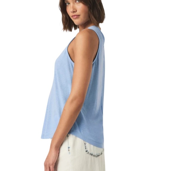 NWT Splendid Linen Blend Candy Sleeveless Tank Top Blue Size XS - Picture 3 of 12
